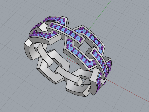 Wedding ring model 646 3D Print Model