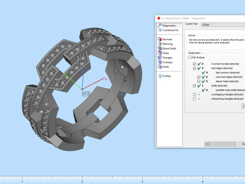Wedding ring model 646 3D Print Model
