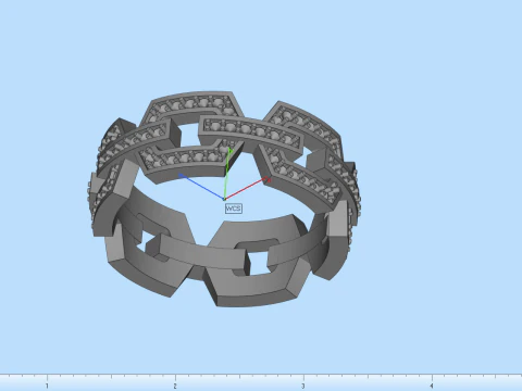 Wedding ring model 646 3D Print Model
