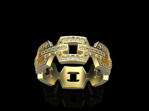 Wedding ring model 646 3D Print Model