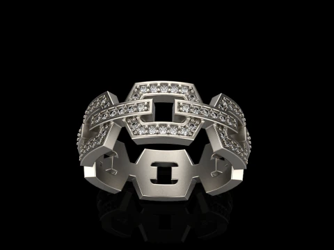 Wedding ring model 646 3D Print Model