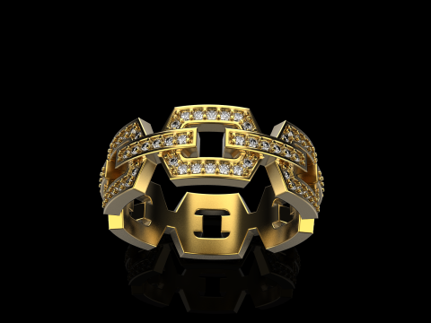 Wedding ring model 646 3D Print Model