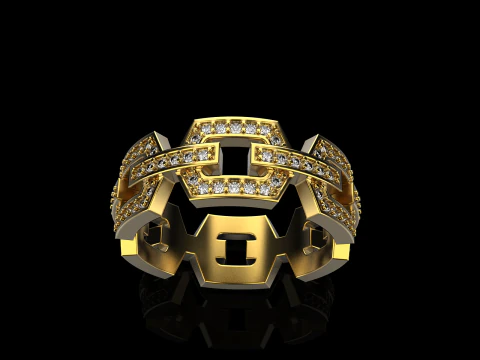 Wedding ring model 646 3D Print Model