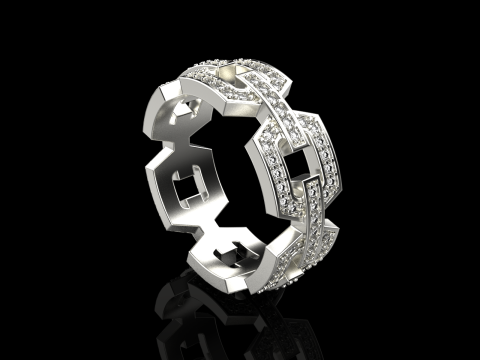 Wedding ring model 646 3D Print Model