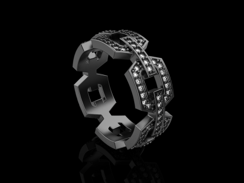 Wedding ring model 646 3D Print Model