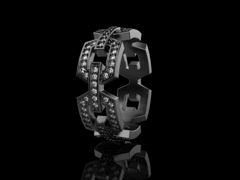 Wedding ring model 646 3D Print Model