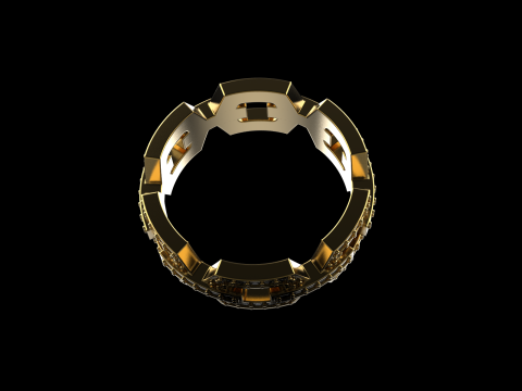 Wedding ring model 646 3D Print Model