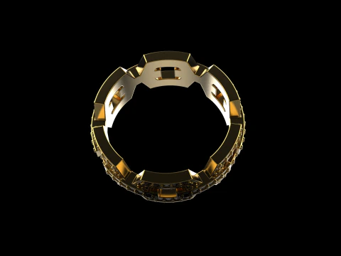 Wedding ring model 646 3D Print Model
