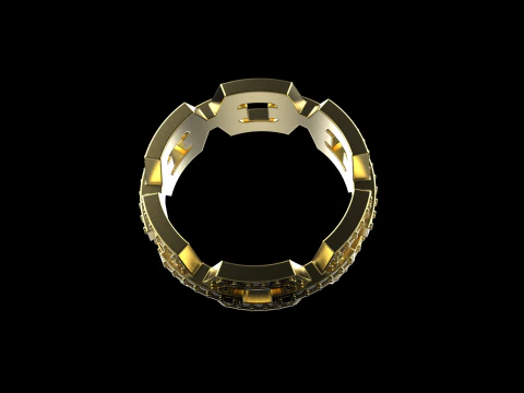 Wedding ring model 646 3D Print Model