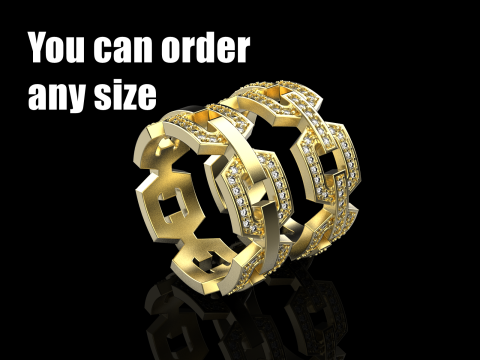 결혼 반지 모델 645 3D 프린트 모델