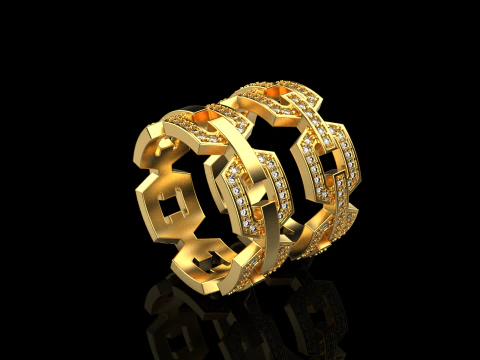 Wedding rings model 645 3D Print Model