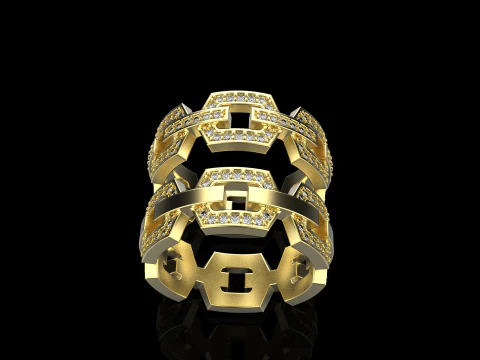 Wedding rings model 645 3D Print Model