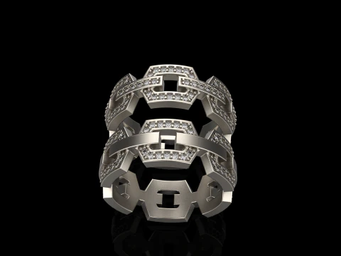 Wedding rings model 645 3D Print Model