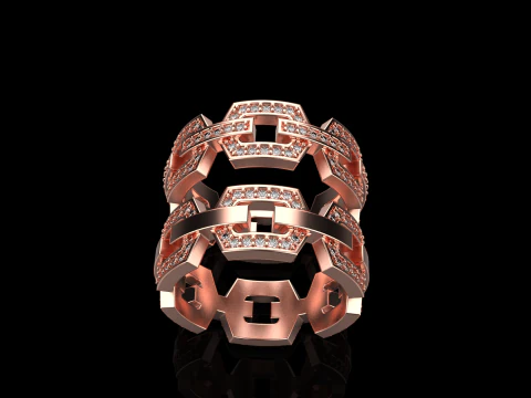 Wedding rings model 645 3D Print Model