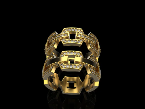 Wedding rings model 645 3D Print Model