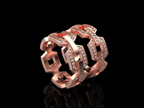 Wedding rings model 645 3D Print Model