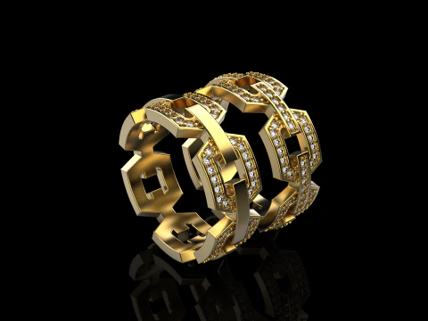 Wedding rings model 645 3D Print Model