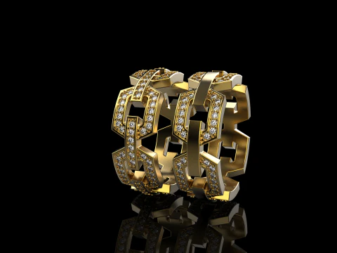 Wedding rings model 645 3D Print Model