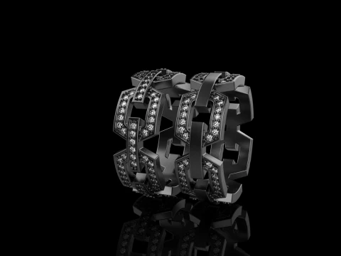 Wedding rings model 645 3D Print Model