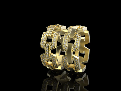 Wedding rings model 645 3D Print Model