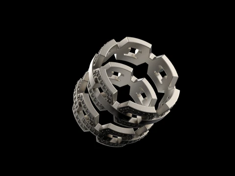 Wedding rings model 645 3D Print Model