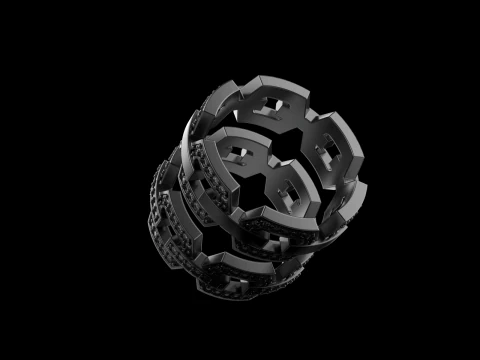Wedding rings model 645 3D Print Model