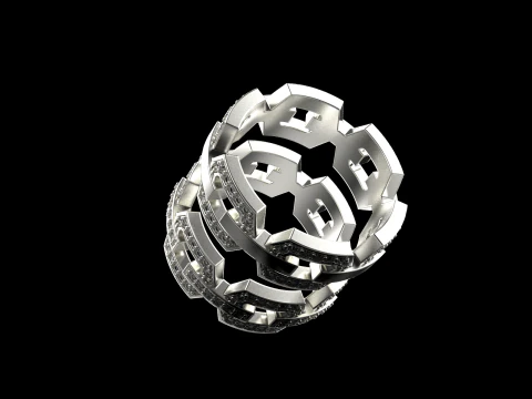 Wedding rings model 645 3D Print Model