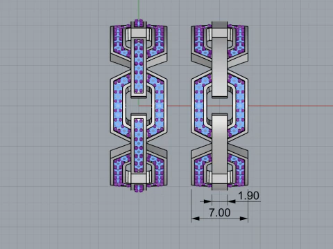 Wedding rings model 645 3D Print Model