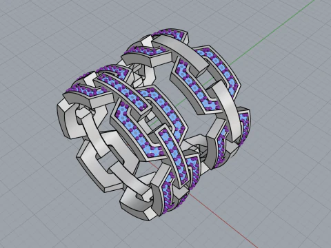 Wedding rings model 645 3D Print Model