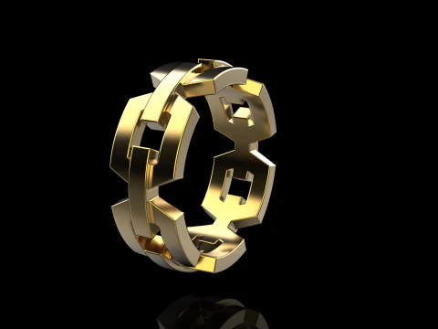 Wedding ring model 644 3D Print Model