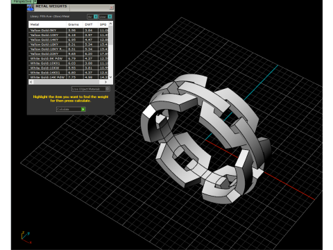결혼 반지 모델 644 3D 프린트 모델