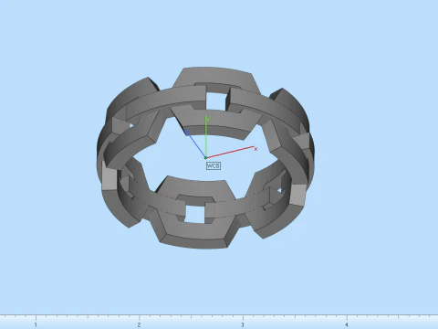 Wedding ring model 644 3D Print Model