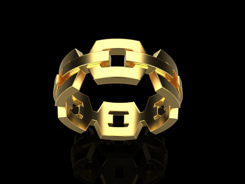 Wedding ring model 644 3D Print Model