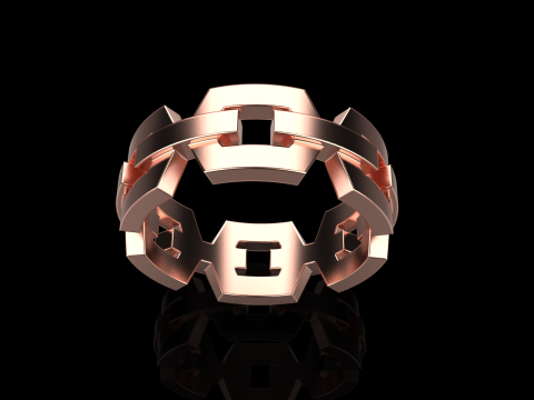 결혼 반지 모델 644 3D 프린트 모델