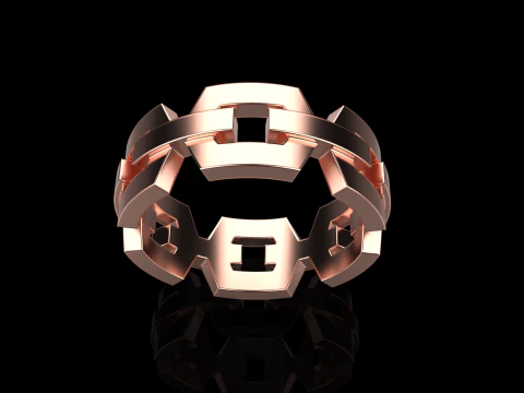 Wedding ring model 644 3D Print Model