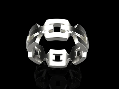 Wedding ring model 644 3D Print Model