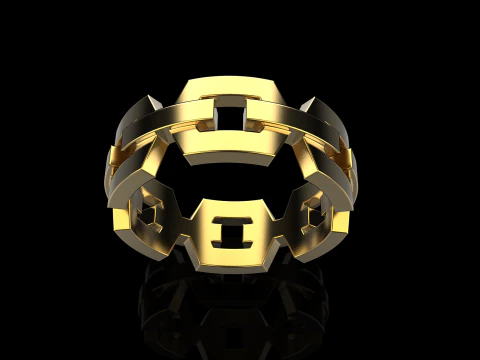 Wedding ring model 644 3D Print Model