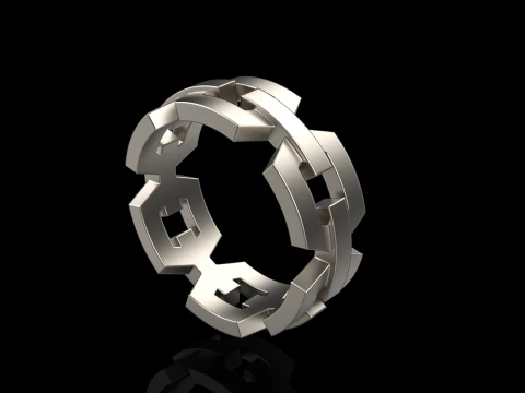 Wedding ring model 644 3D Print Model