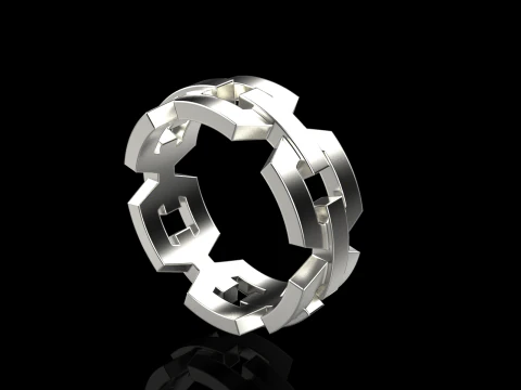 Wedding ring model 644 3D Print Model