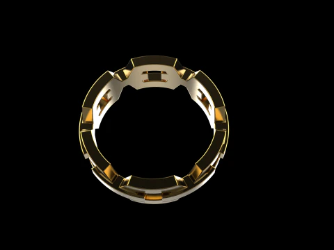 Wedding ring model 644 3D Print Model