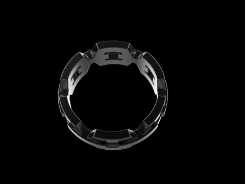 Wedding ring model 644 3D Print Model