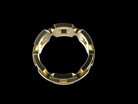 Wedding ring model 644 3D Print Model