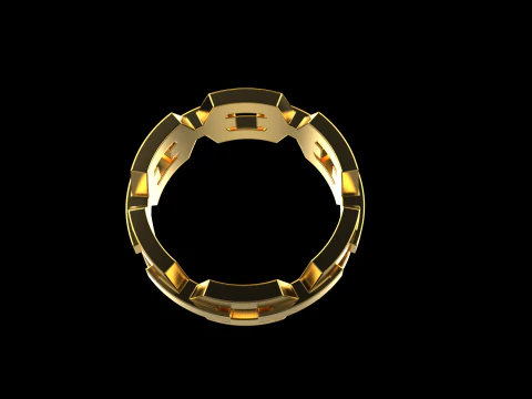 Wedding ring model 644 3D Print Model