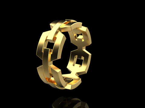 Wedding ring model 644 3D Print Model