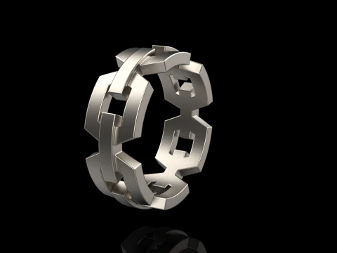 Wedding ring model 644 3D Print Model