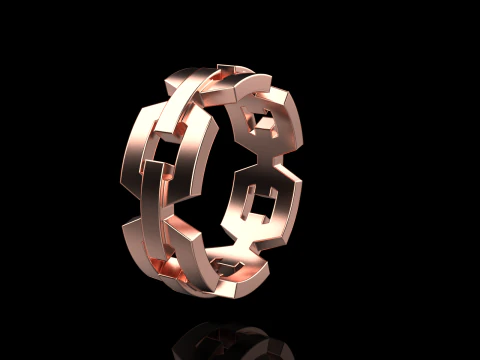 Wedding ring model 644 3D Print Model