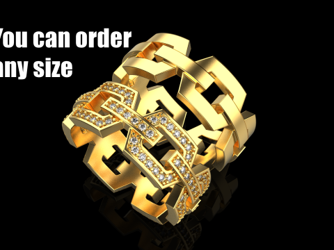 Cincin kawin model 643 Model Cetak 3D