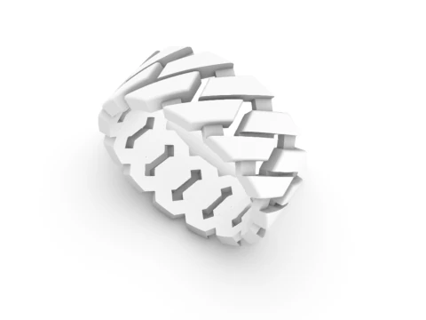 Cuban chain wedding ring model 642 3D Print Model