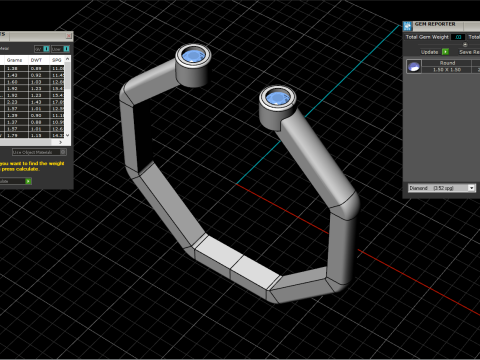 Octagon form ring model 641 3D Print Model