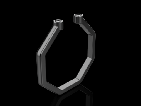 Octagon form ring model 641 3D Print Model